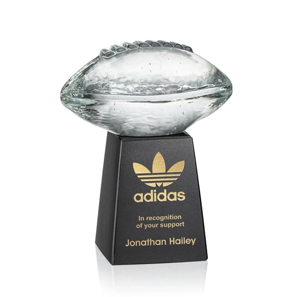 Crystal sports ball award mounted on a tall marble base.... from ASI 84592 St Regis Group / St Regis