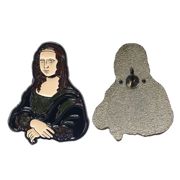 Mona Lisa souvenir badge lapel pin plus standard shipping to 1... from ASI 37218 Athena Promo (tm)
