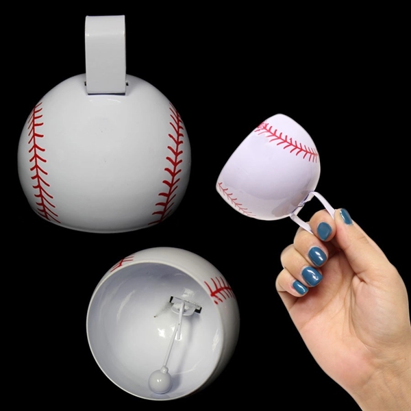 3 1/2" metal cowbell with football shape... from ASI 42016 Brighter Promotions Inc