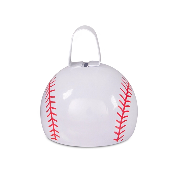 3 1/2" metal cowbell with football shape... from ASI 42016 Brighter Promotions Inc
