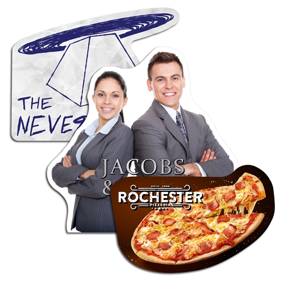 Customizable indoor magnet measuring 4 sq. inches with full color imprint.... from ASI 54040 Fey Promo / Magna-Tel by Fey