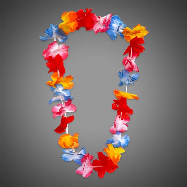 36'' colorful flower leis.... from ASI 42016 Brighter Promotions Inc