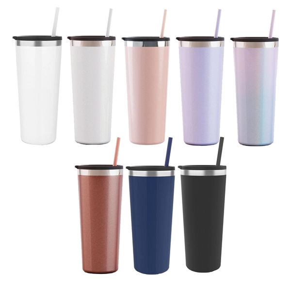 Maars 22 ounce insulated stainless steel hot and cold tumbler with... from ASI 74601 Calico