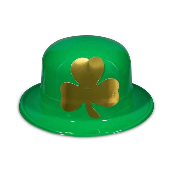 St. Patrick's Day party kit with 25 Irish Derby hats, 25... from ASI 42016 Brighter Promotions Inc