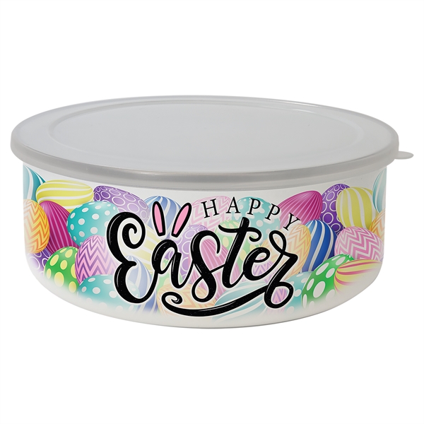 Enamel Bowl with Lid... from ASI 92531 Unique Custom Products / UCP