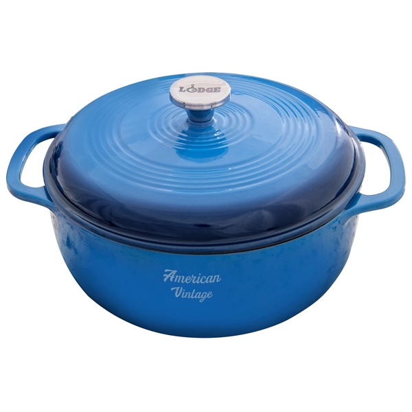Lodge® 6 Qt Blue Enameled Cast Iron Dutch Oven... from ASI 89320 Starline USA Inc