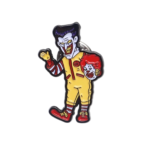 Clown shaped badge lapel pin plus standard shipping to 1 continental... from ASI 37218 Athena Promo (tm)