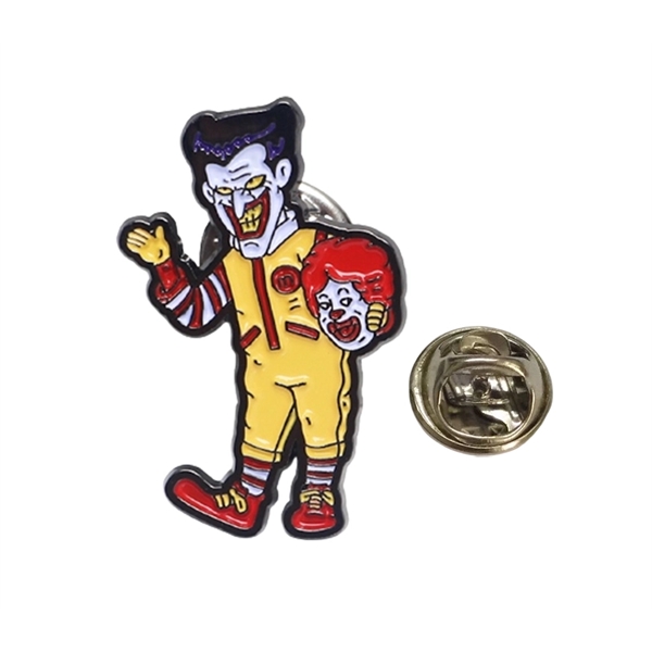 Clown shaped badge lapel pin plus standard shipping to 1 continental... from ASI 37218 Athena Promo (tm)
