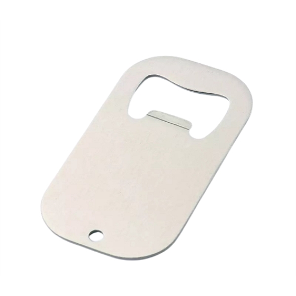 Tag shape bottle opener plus full color heat transfer on both... from ASI 37218 Athena Promo (tm)