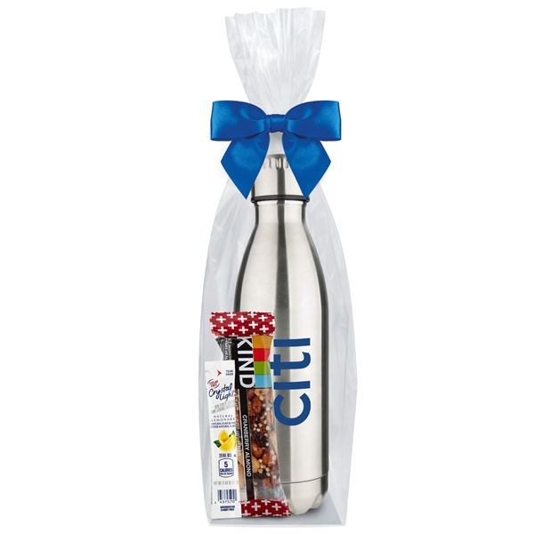 17 oz. Water Bottle Gift Set with Crystal Light®, Lemonade, Kind®... from ASI 71685 Midnite Snax® / Promo Revolution