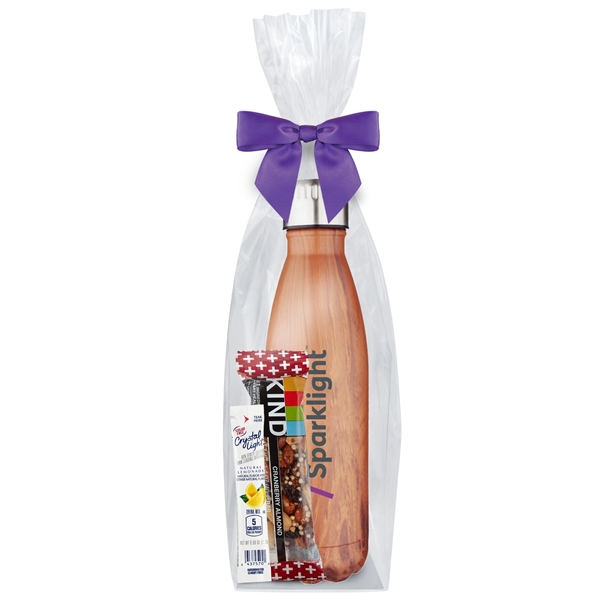 17 oz. Water Bottle Gift Set with Crystal Light®, Lemonade, Kind®... from ASI 71685 Midnite Snax® / Promo Revolution