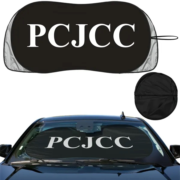 New patented, contoured flap design, single loop collapsible sunshade 24" x... from ASI 37586 Auto-Sun-shade/Intertek