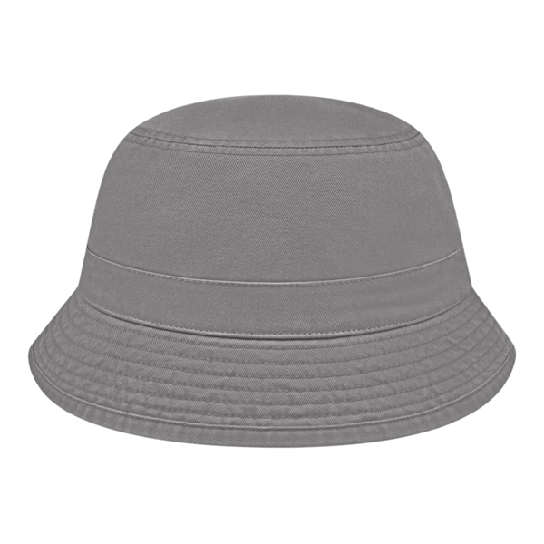 Heavy washed chino twill bucket hat available in sizes S/M &... from ASI 43792 Cap America Inc