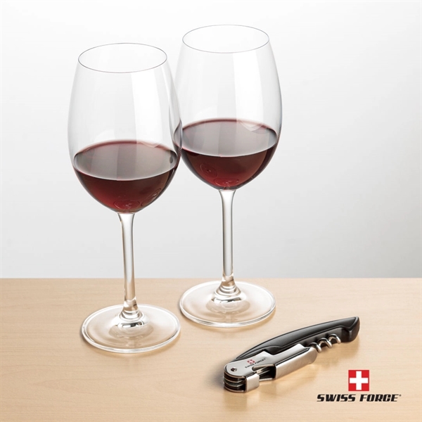 Giftset includes 2 Coleford  Stemmed wine glasses and Swiss Force®... from ASI 84592 St Regis Group