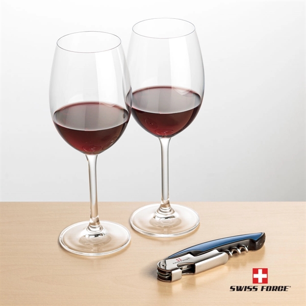 Giftset includes 2 Coleford  Stemmed wine glasses and Swiss Force®... from ASI 84592 St Regis Group