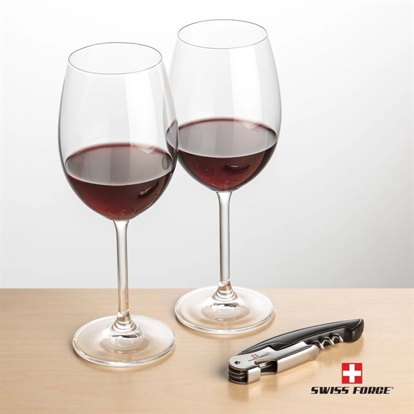 Giftset includes 2 Blyth wine glasses and Swiss Force® wine opener.... from ASI 84592 St Regis Group