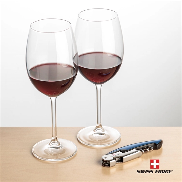 Giftset includes 2 Blyth wine glasses and Swiss Force® wine opener.... from ASI 84592 St Regis Group
