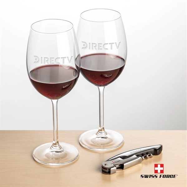 Giftset includes 2 Blyth wine glasses and Swiss Force® wine opener.... from ASI 84592 St Regis Group