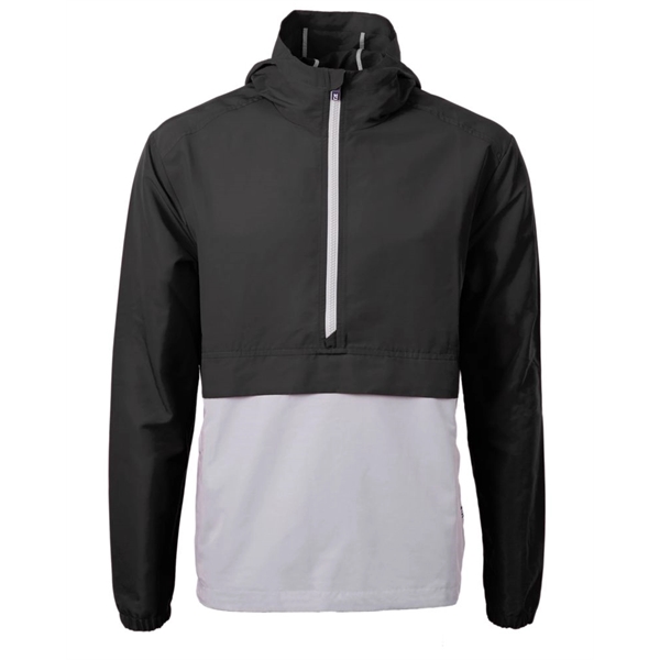 Men's anorak jacket with wind and water resistance, pouch, hood, and... from ASI 47965 Cutter & Buck