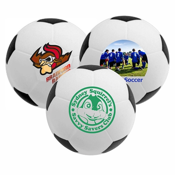 Sports ball shaped stress relievers made of foam; customization offered.... from ASI 55675 Galaxy Balloons Inc / Galactic Fun Time Line