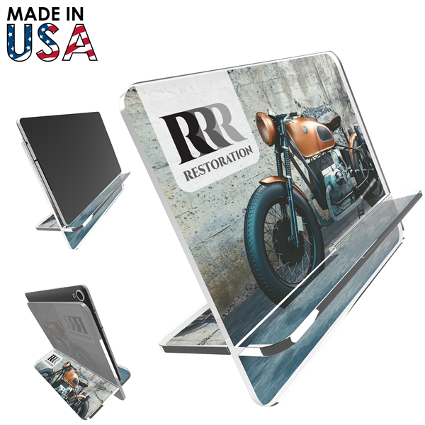 Brands stand out with this Contemporary Acrylic Tablet Stand. Its premium... from ASI 91411 Toddy Gear