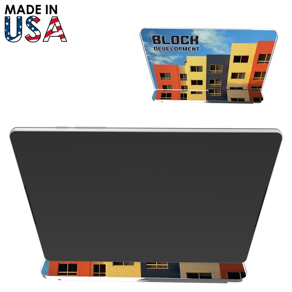 Brands stand out with this Contemporary Acrylic Tablet Stand. Its premium... from ASI 91411 Toddy Gear