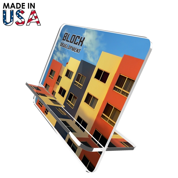 Brands stand out with this Contemporary Acrylic Tablet Stand. Its premium... from ASI 91411 Toddy Gear