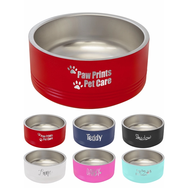 Polar Camel Pet Bowl 32 oz made of Stainless Steel, Sturdy... from ASI 72657 Active Life Promo / Apres Ski Active Life