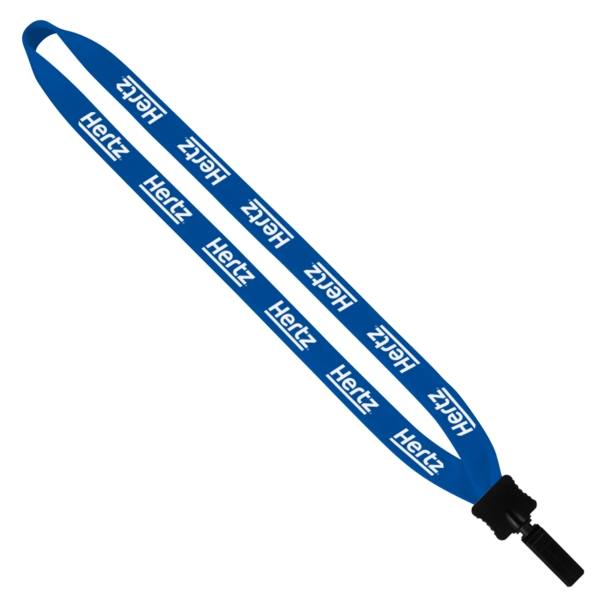 3/4" x 16" cotton lanyard with plastic clamshell and bulldog clip.... from ASI 88060 Snugz/USA Inc / SnugZ USA®