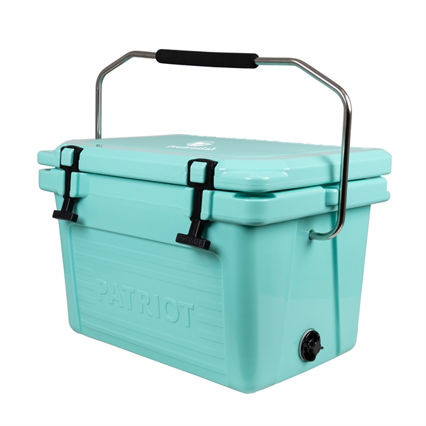 20 quart hard cooler with extra-thick insulated walls, measuring ruler on... from ASI 61005 Hirsch Gift Inc / HG