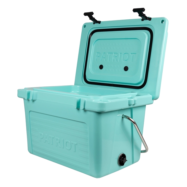 20 quart hard cooler with extra-thick insulated walls, measuring ruler on... from ASI 61005 Hirsch Gift Inc / HG