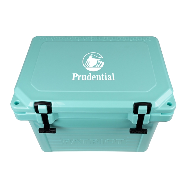 20 quart hard cooler with extra-thick insulated walls, measuring ruler on... from ASI 61005 Hirsch Gift Inc / HG