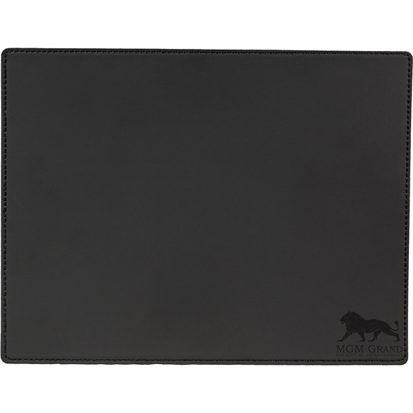 8.5" x 11" vegan leather mouse pad.... from ASI 57653 Gold Bond