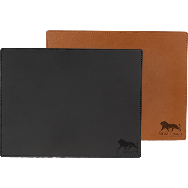 8.5" x 11" vegan leather mouse pad.... from ASI 57653 Gold Bond
