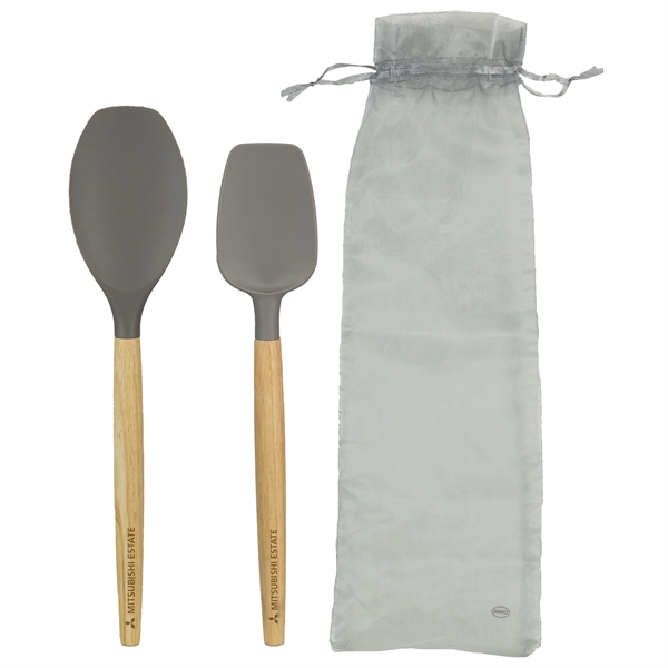 Cookware set with silicone spatula, silicone spoon and cinch bag.... from ASI 57653 Gold Bond