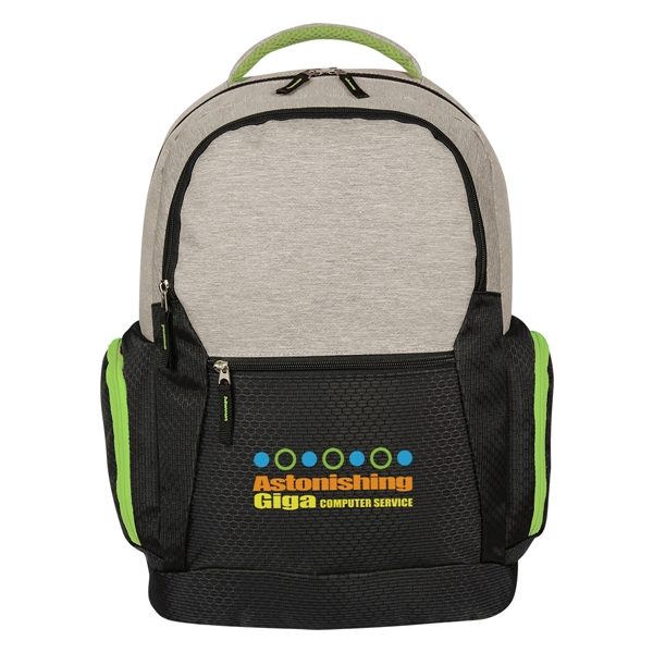 Backpack with space for a 17" laptop, multiple pockets, an air... from ASI 61125 Hit Promotional Products / Hit®