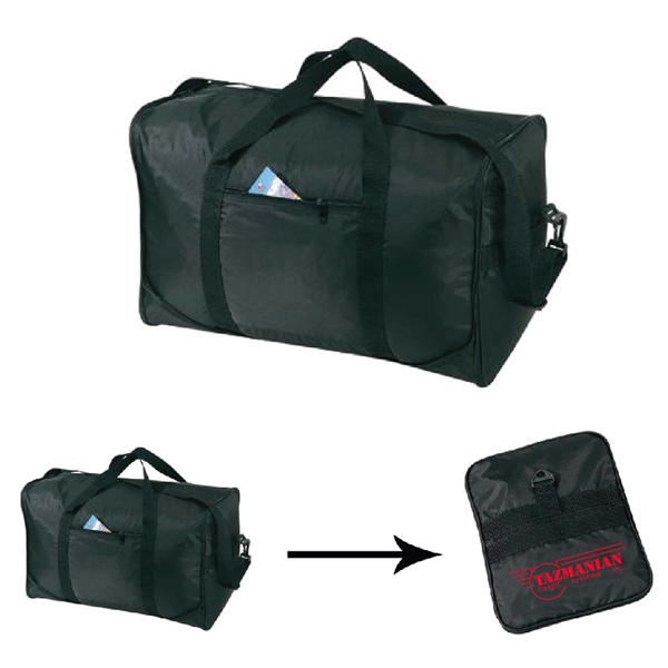 Foldable duffel bag that folds into a 10" x 13" pouch;... from ASI 39820 Opusline (Benmex) / Opus Line