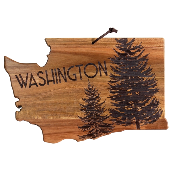 This beautifully crafted acacia wood cutting board is shaped in the... from ASI 91565 Totally Bamboo