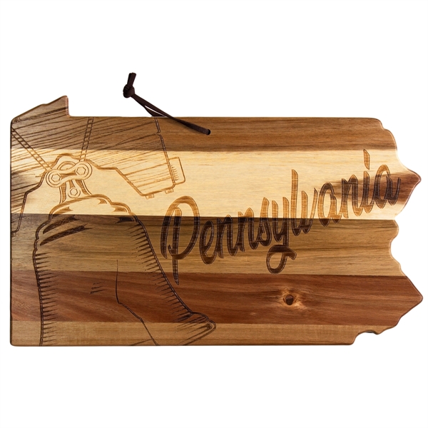This beautifully crafted acacia wood cutting board is shaped in the... from ASI 91565 Totally Bamboo