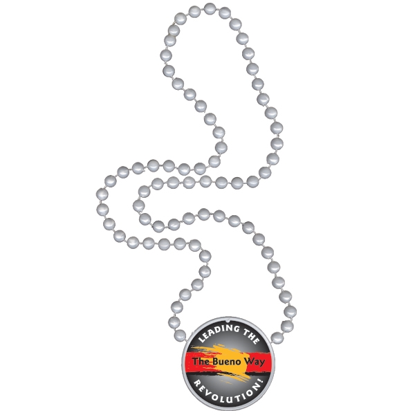 33" strand of 7.5mm beads and 2.5" inline medallion; offered in... from ASI 62677 iline PROMO (The Innovative Line) / iline PROMO (The Innovative Line)