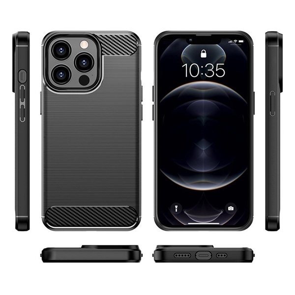 Carbon fiber mobile phone case made of TPU 1.8mm thickness plus... from ASI 37218 Athena Promo (tm)