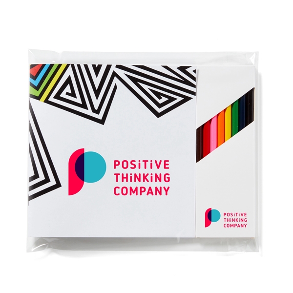 24-page adult coloring book with a box of seven colored pencils.... from ASI 63549 Jornik Manufacturing Corp