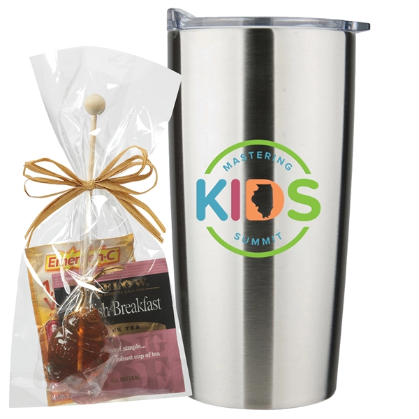 Immunity booster kit with a 20oz straight tumbler, Emergen-C® packet, English... from ASI 71685 Midnite Snax®