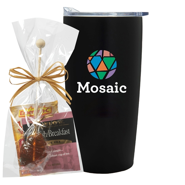 Immunity booster kit; 20oz straight tumbler with a plastic liner, Emergen-CA®... from ASI 71685 Midnite Snax®