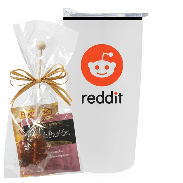 Immunity booster kit; 20oz straight tumbler with a plastic liner, Emergen-CA®... from ASI 71685 Midnite Snax®