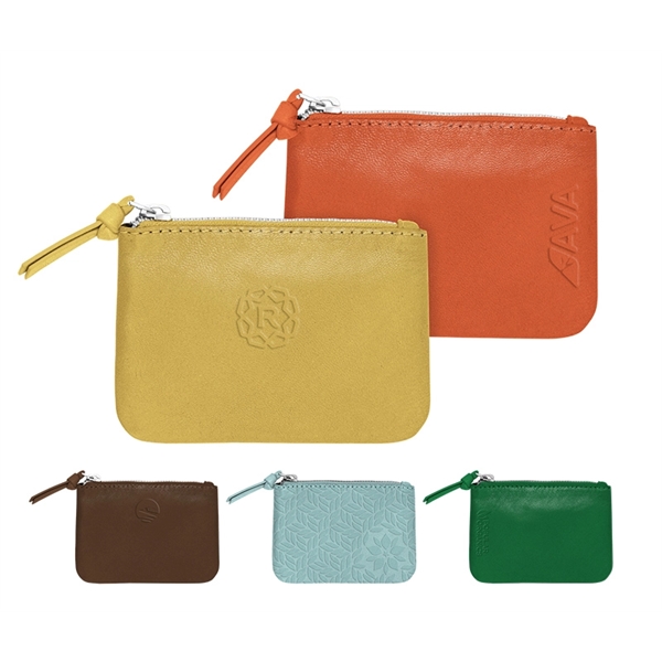 Pantone Matched, Real Leather Coin Pouch... from ASI 45657 Pop! Promos