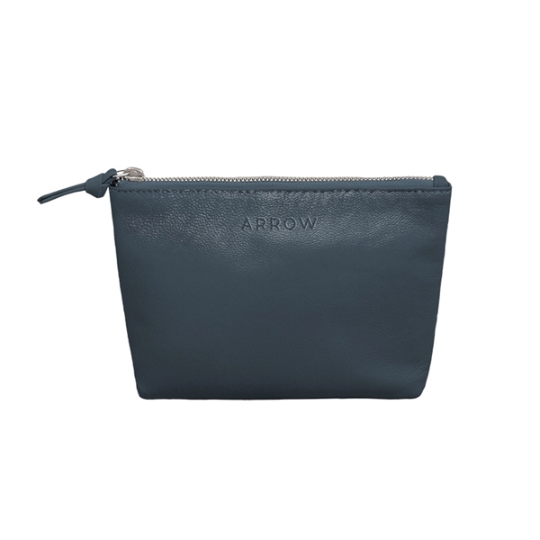 Pantone Matched, Real Leather Gusset Pouch, size Small... from ASI 45657 Pop! Promos