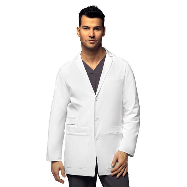 WonderWink Slate Men's Lab Jacket 34"... from ASI 86018 Scrub Authority / Uniform Stores