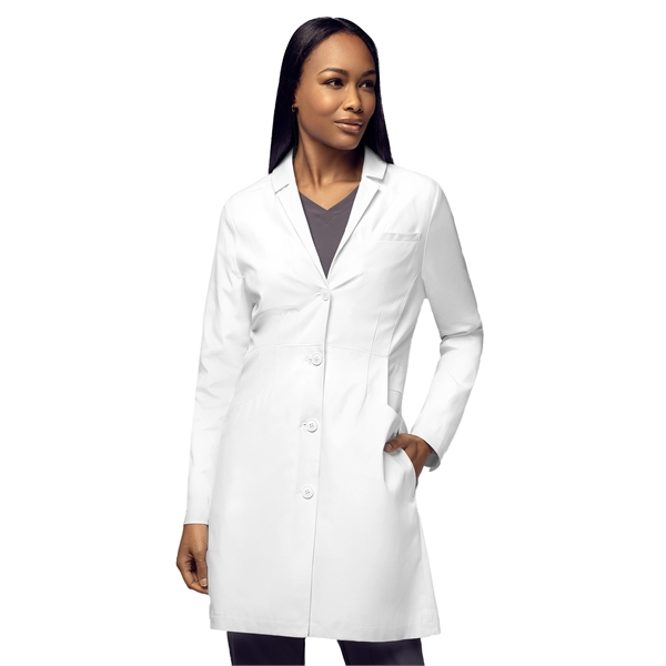 WonderWink Slate Women's Long Lab Coat 38"... from ASI 86018 Scrub Authority / Uniform Stores