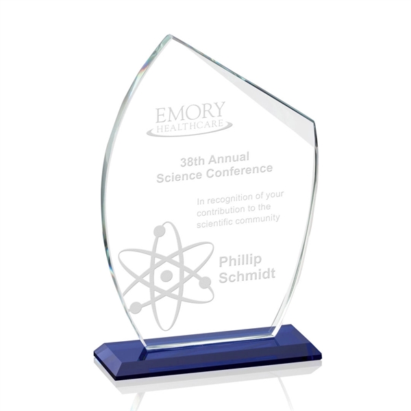 This curved award features a straight slant along the top. Mounted... from ASI 84592 St Regis Group / St Regis